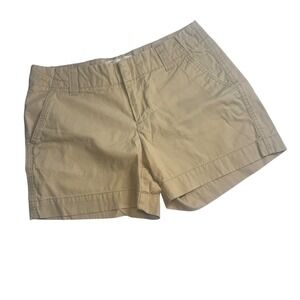 Gap Favorite Chino Shorts Mid Length Khaki Tan Casual Everyday Size 8